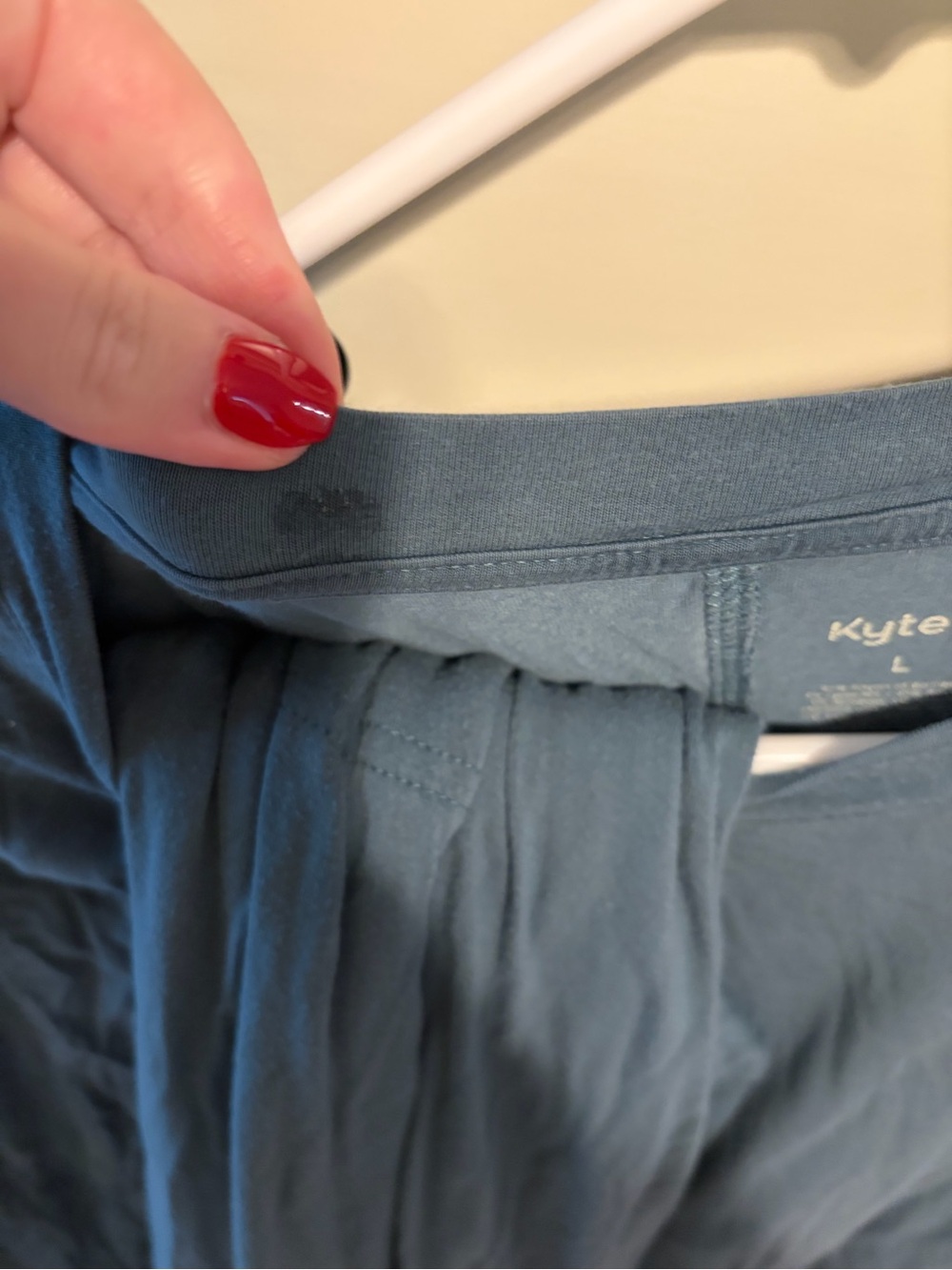 Kyte Baby Wide Leg Pant & Short Sleeve Tee Set in Atlantic Blue - Picture 3 of 4